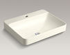 Countertop wash basin Vox Rectangle K-2660-1-47 Ivory Countertop wash basin Vox Rectangle Kohler 2015 K-2660-1-47 Contemporary / Modern