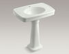 Wash basin with pedestal Bancroft Kohler 2015 K-2347-1-K4 Classical / Historical 