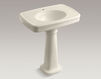 Wash basin with pedestal Bancroft K-2347-1-33 Light beige Wash basin with pedestal Bancroft Kohler 2015 K-2347-1-33 Classical / Historical