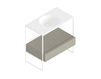 Wash basin cupboard Zucchetti Kos MORPHING 8 MP302 Minimalism / High-Tech