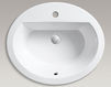 Countertop wash basin Bryant K-2699-1-47 Ivory Countertop wash basin Bryant Kohler 2015 K-2699-1-47 Contemporary / Modern