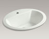 Countertop wash basin Bryant K-2699-1-47 Ivory Countertop wash basin Bryant Kohler 2015 K-2699-1-47 Contemporary / Modern