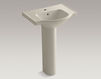 Wash basin with pedestal Veer Kohler 2015 K-5266-1-58 Contemporary / Modern