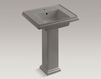 Wash basin with pedestal Tresham K-2844-1-58 Dark gray Wash basin with pedestal Tresham Kohler 2015 K-2844-1-58 Contemporary / Modern