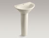 Wash basin with pedestal Parigi K-2175-1-0 white Wash basin with pedestal Parigi Kohler 2015 K-2175-1-0 Contemporary / Modern