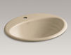 Countertop wash basin Ellington K-2906-1-47 Ivory Countertop wash basin Ellington Kohler 2015 K-2906-1-47 Contemporary / Modern