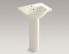 Wash basin with pedestal Veer K-5265-1-0 white Wash basin with pedestal Veer Kohler 2015 K-5265-1-0 Contemporary / Modern