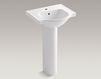 Wash basin with pedestal Veer Kohler 2015 K-5265-1-7 Contemporary / Modern