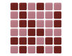 Mosaic Architeza Monpasie Cranberry 20x20 Contemporary / Modern