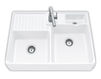 Built-in wash basin DOUBLE-BOWL SINK Villeroy & Boch Kitchen 6323 91 FU Contemporary / Modern