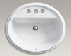 Countertop wash basin Tresham K-2992-4-96 Ivory Countertop wash basin Tresham Kohler 2015 K-2992-4-96 Contemporary / Modern