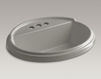 Countertop wash basin Tresham K-2992-4-95 Gray Countertop wash basin Tresham Kohler 2015 K-2992-4-95 Contemporary / Modern