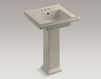 Wash basin with pedestal Tresham K-2844-4-47 Ivory Wash basin with pedestal Tresham Kohler 2015 K-2844-4-47 Contemporary / Modern