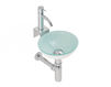 Wall mounted wash basin Rs 3 The Bath Collection Cristal Glass 3015 NE Contemporary / Modern