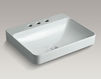 Countertop wash basin Vox Rectangle Kohler 2015 K-2660-8-0 Contemporary / Modern