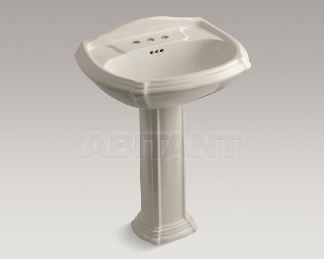 Buy Wash basin with pedestal Portrait Kohler 2015 K-2221-4-G9