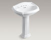 Wash basin with pedestal Portrait K-2221-4-95 Gray Wash basin with pedestal Portrait Kohler 2015 K-2221-4-95 Contemporary / Modern