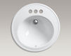 Countertop wash basin Brookline K-2202-4-47 Ivory Countertop wash basin Brookline Kohler 2015 K-2202-4-47 Contemporary / Modern