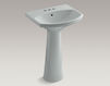 Wash basin with pedestal Cimarron K-2362-4-0 white Wash basin with pedestal Cimarron Kohler 2015 K-2362-4-0 Contemporary / Modern