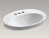 Countertop wash basin Serif Kohler 2015 K-2075-4-95 Contemporary / Modern