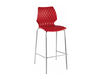 Bar stool Metalmobil Uni 2013 378 CR+PURPLE Contemporary / Modern