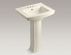 Wash basin with pedestal Archer Kohler 2015 K-2359-4-58 Contemporary / Modern