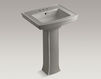 Wash basin with pedestal Archer K-2359-4-33 Light beige Wash basin with pedestal Archer Kohler 2015 K-2359-4-33 Contemporary / Modern