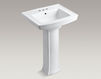 Wash basin with pedestal Archer Kohler 2015 K-2359-4-95 Contemporary / Modern