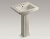 Wash basin with pedestal Archer Kohler 2015 K-2359-4-0 Contemporary / Modern