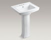 Wash basin with pedestal Archer K-2359-4-K4 Dark gray Wash basin with pedestal Archer Kohler 2015 K-2359-4-K4 Contemporary / Modern
