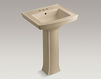 Wash basin with pedestal Archer K-2359-4-K4 Dark gray Wash basin with pedestal Archer Kohler 2015 K-2359-4-K4 Contemporary / Modern
