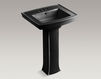 Wash basin with pedestal Archer K-2359-4-K4 Dark gray Wash basin with pedestal Archer Kohler 2015 K-2359-4-K4 Contemporary / Modern