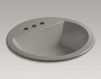 Countertop wash basin Bryant K-2714-4-58 Dark gray Countertop wash basin Bryant Kohler 2015 K-2714-4-58 Contemporary / Modern