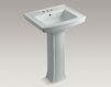 Wash basin with pedestal Archer K-2359-4-G9 Gray Wash basin with pedestal Archer Kohler 2015 K-2359-4-G9 Contemporary / Modern