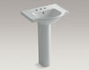 Wash basin with pedestal Veer Kohler 2015 K-5266-4-33 Contemporary / Modern