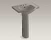 Wash basin with pedestal Veer Kohler 2015 K-5266-4-33 Contemporary / Modern