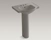 Wash basin with pedestal Veer Kohler 2015 K-5266-4-95 Contemporary / Modern