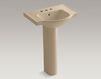 Wash basin with pedestal Veer Kohler 2015 K-5266-4-47 Contemporary / Modern