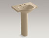 Wash basin with pedestal Veer K-5266-4-47 Ivory Wash basin with pedestal Veer Kohler 2015 K-5266-4-47 Contemporary / Modern