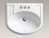 Countertop wash basin Devonshire K-2279-4-0 white Countertop wash basin Devonshire Kohler 2015 K-2279-4-0 Contemporary / Modern