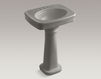 Wash basin with pedestal Bancroft K-2338-4-58 Dark gray Wash basin with pedestal Bancroft Kohler 2015 K-2338-4-58 Contemporary / Modern