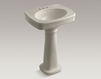 Wash basin with pedestal Bancroft K-2338-4-47 Ivory Wash basin with pedestal Bancroft Kohler 2015 K-2338-4-47 Contemporary / Modern