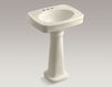 Wash basin with pedestal Bancroft Kohler 2015 K-2338-4-K4 Contemporary / Modern