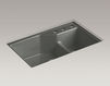 Built-in wash basin Indio K-6411-3-95 Gray Built-in wash basin Indio Kohler 2015 K-6411-3-95 Contemporary / Modern