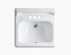 Wall mounted wash basin Hudson Kohler 2015 K-2867-0 Contemporary / Modern