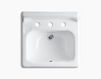 Wall mounted wash basin Hudson K-2868-0 white Wall mounted wash basin Hudson Kohler 2015 K-2868-0 Contemporary / Modern