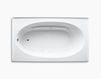Hydromassage bathtub Windward K-1114-L-0 white Hydromassage bathtub Windward Kohler 2015 K-1114-L-0 Contemporary / Modern