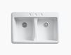 Countertop wash basin Deerfield K-5873-3-0 white Countertop wash basin Deerfield Kohler 2015 K-5873-3-0 Contemporary / Modern