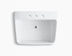 Wall mounted wash basin Hollister K-12794-0 white Wall mounted wash basin Hollister Kohler 2015 K-12794-0 Contemporary / Modern