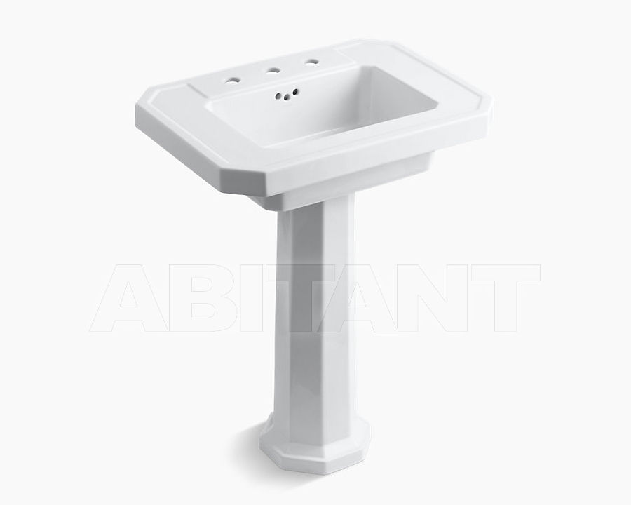 Wash basin with pedestal Kathryn K-2322-8-0 price on request Buy Wash basin with pedestal Kathryn Kohler 2015 K-2322-8-0